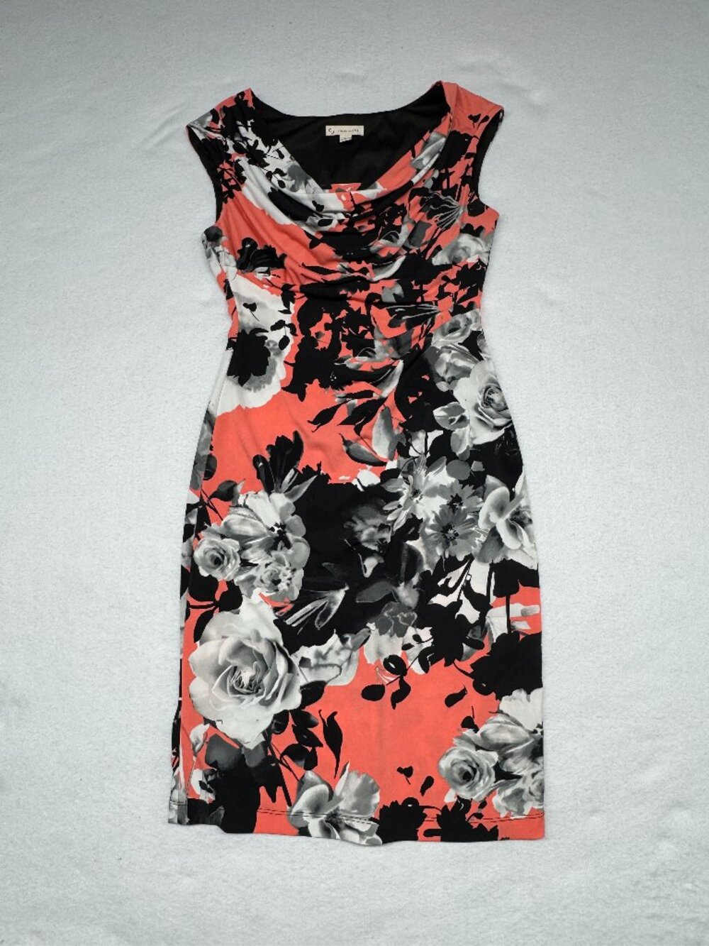 Dressbarn Size 6 Pink Floral Print Dress